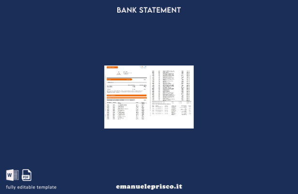 stile verificato Modello Word di estratto conto bancario ING Direct Spagna